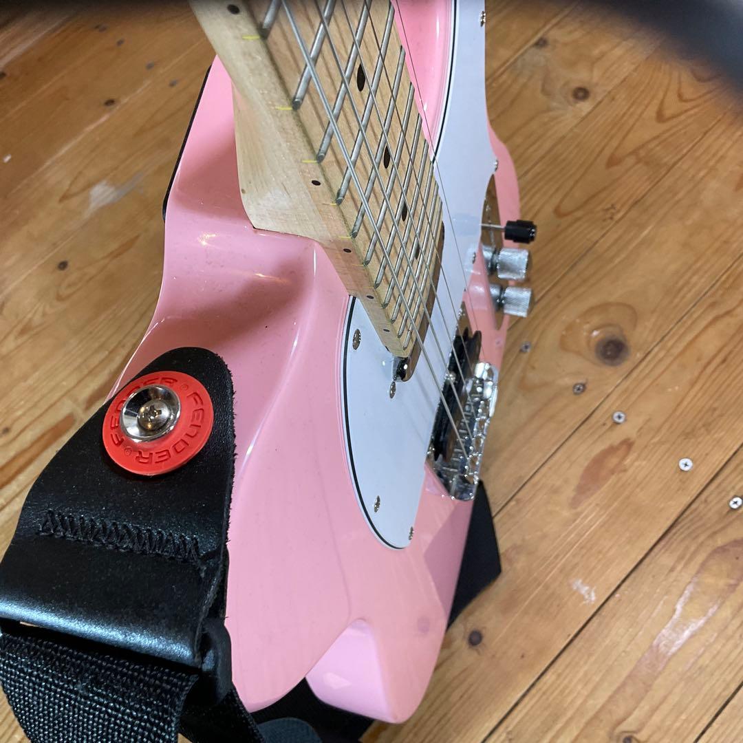 極美品！Play Tech プレイテック エレキギター テレキャスター ピンク