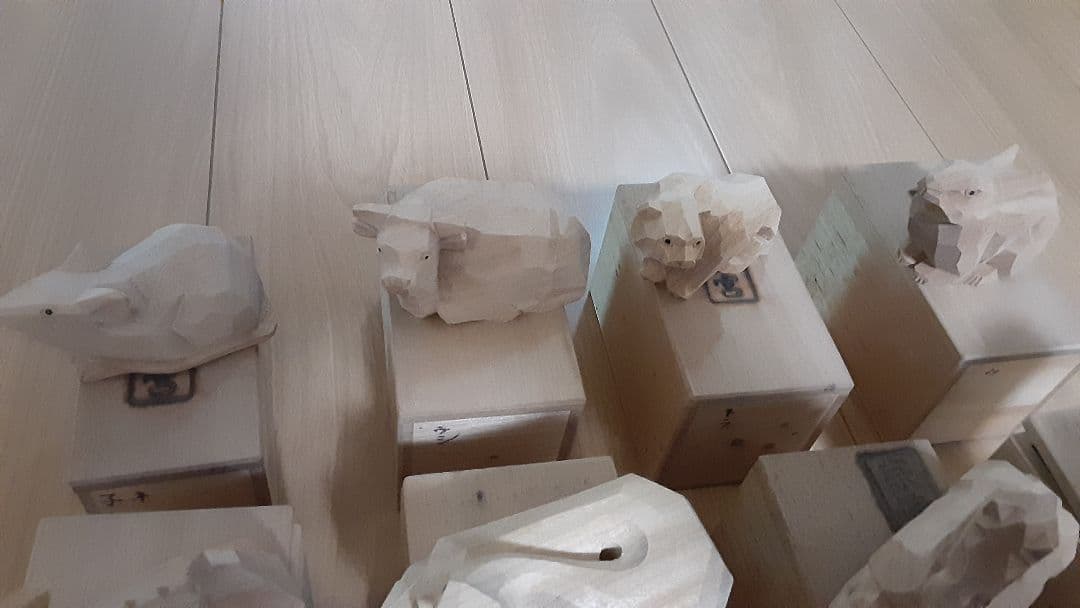 十二支　一刻彫