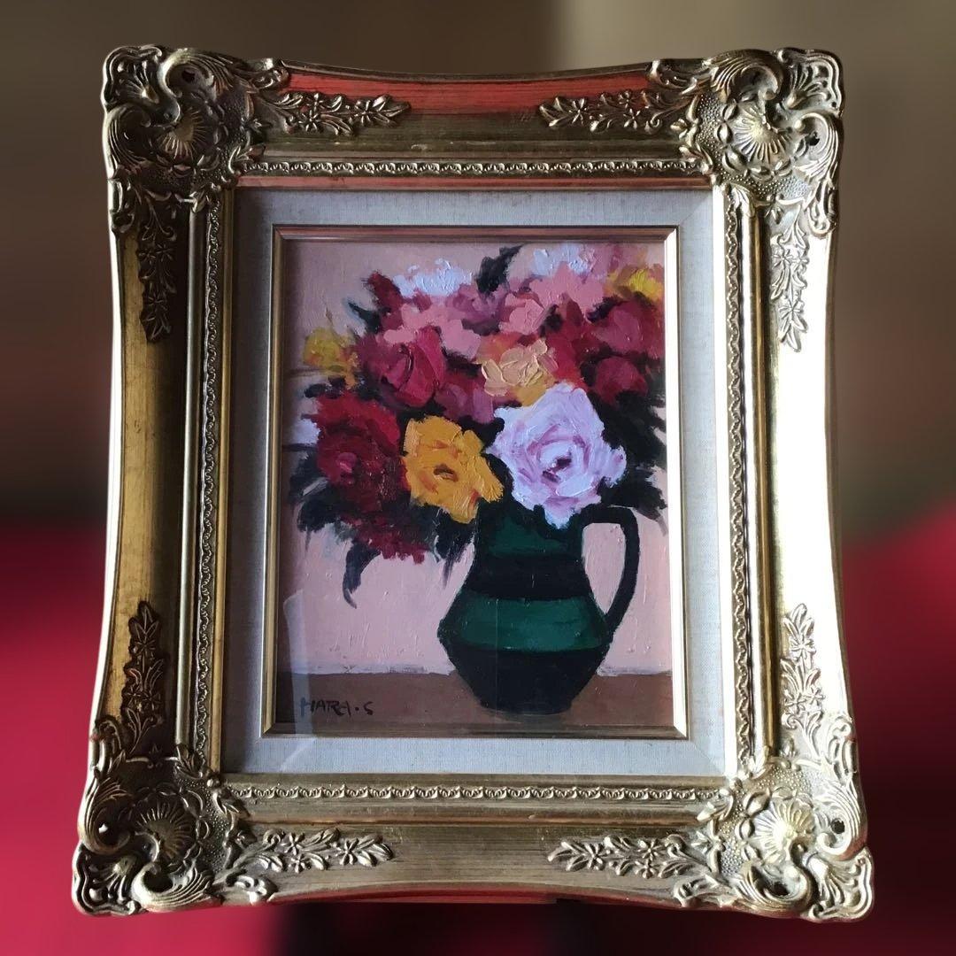 薔薇　油彩画