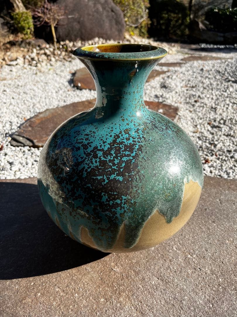 福岡県うきは　一の瀬焼　壺　アンティーク