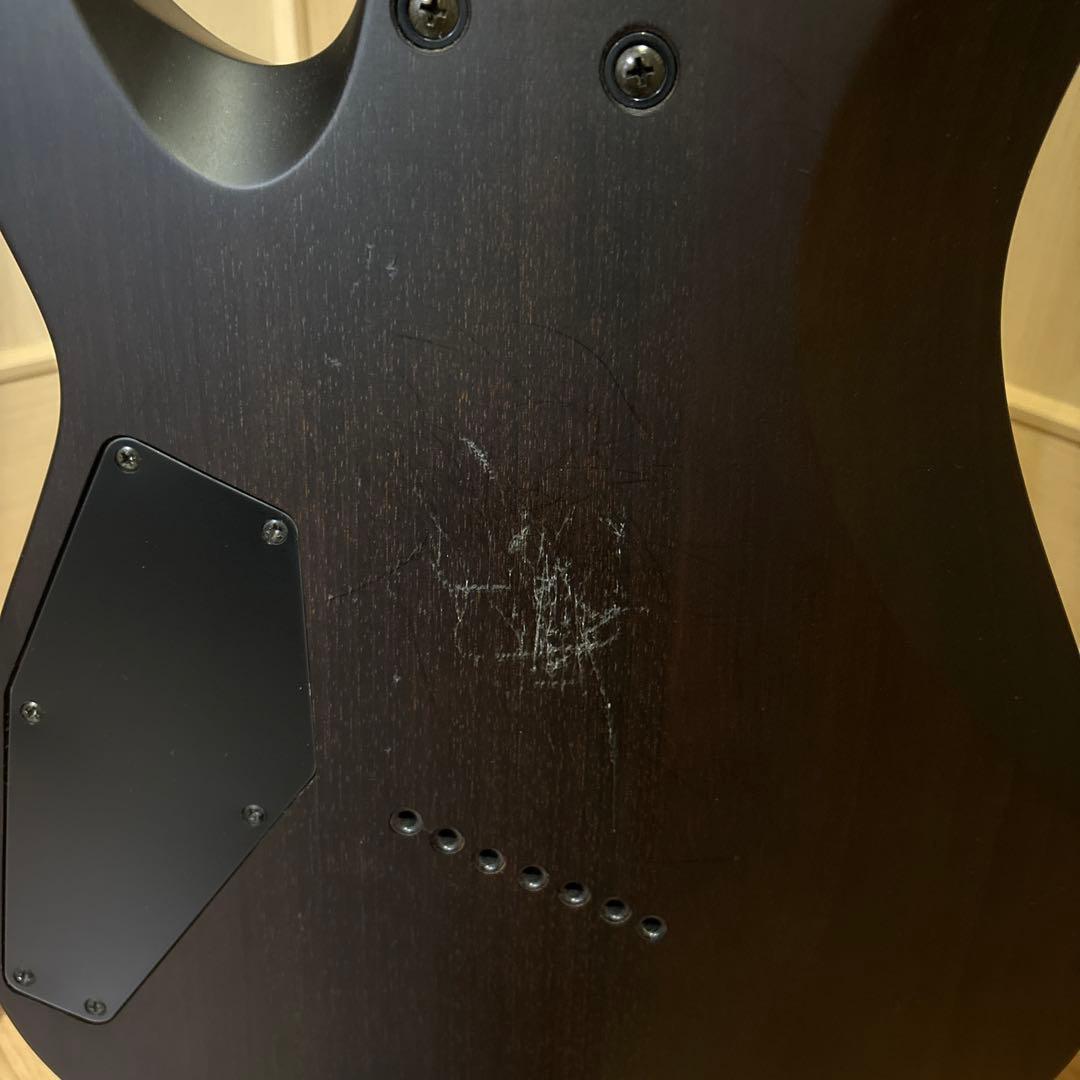 ギター M-1007 MULTI-SCALE See Thru Black Satin