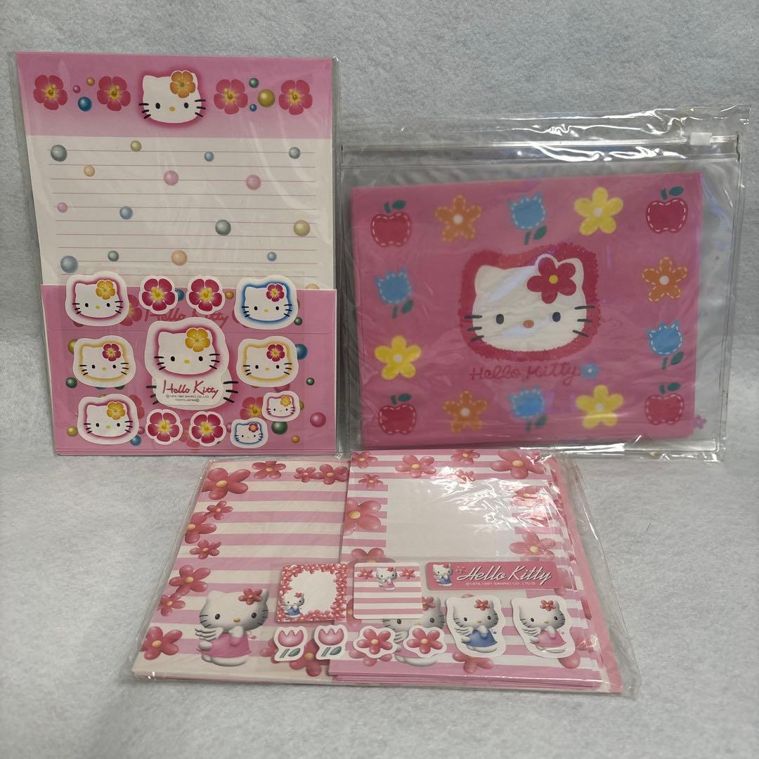 ハローキティ　キティちゃん　グッズ　レターセット　シール　メモ帳　平成　レトロ