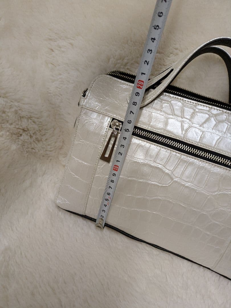 クロコダイル皮革　2wayハンドバッグ