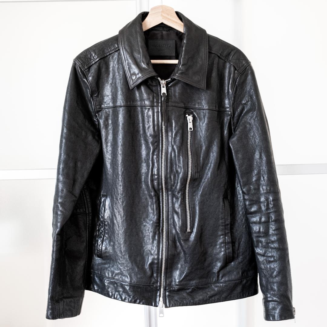 ALLSAINTS ブラック シングルライダースジャケット
