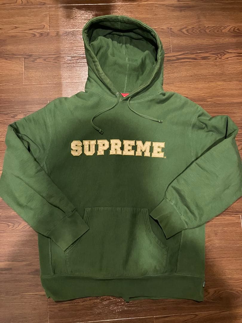 Supreme オリーブグリーン パーカー