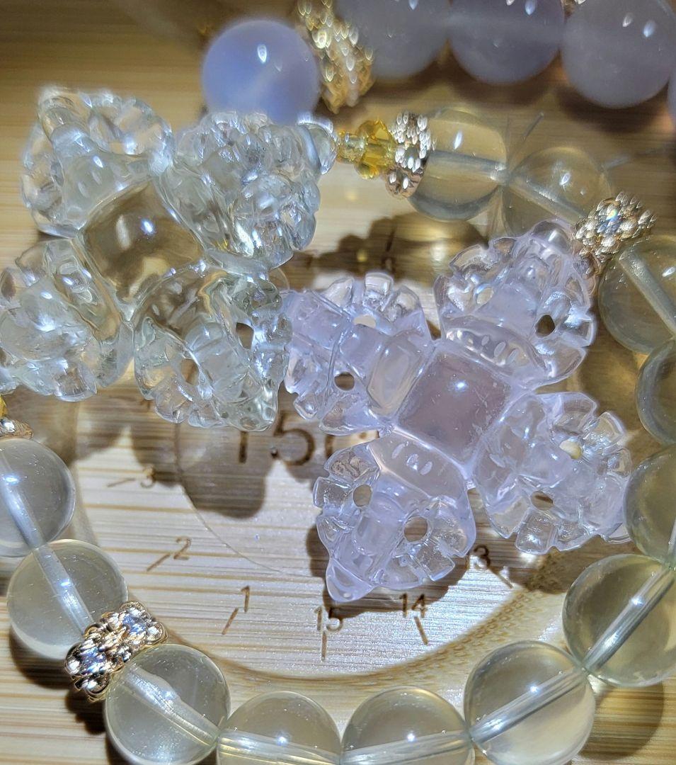 【ローズクォーツカツマ】【ピンクカルセドニー】【水晶蓮花】猿玉っち様確認用