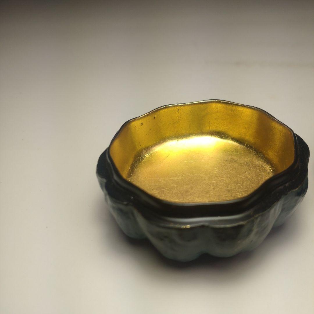 イ94 香合『南瓜　かぼちゃ　香合』『作家物　共箱』漆塗　茶道具