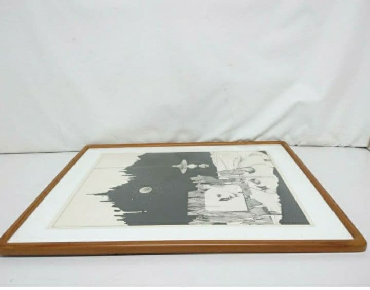 Tanaka 筆 エディション№ 71/100 額装 リトグラフ/絵画/版画/