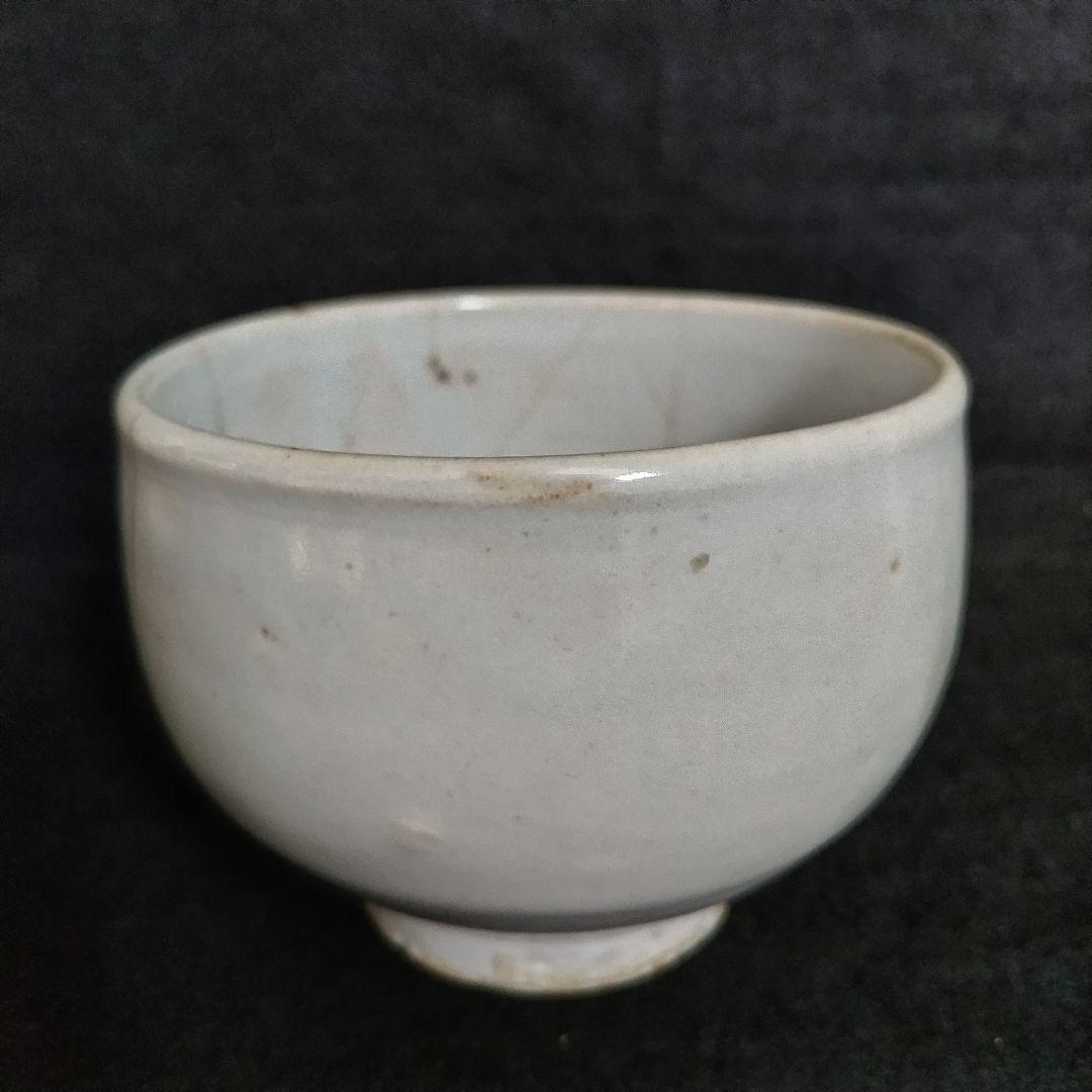 李朝白磁茶碗 李朝分院