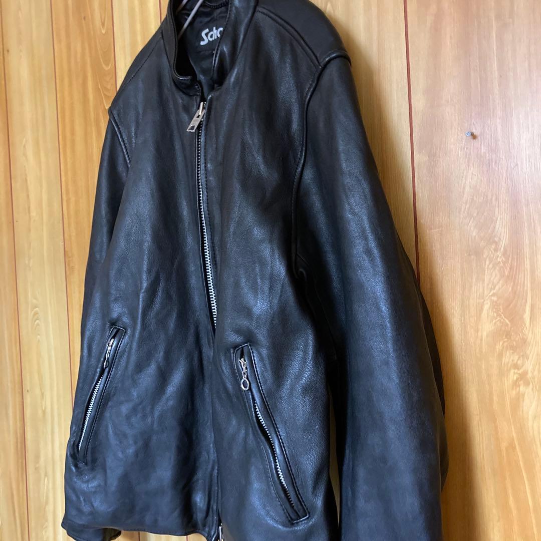 希少・美品　schott　レザージャケット シングルライダース 羊革