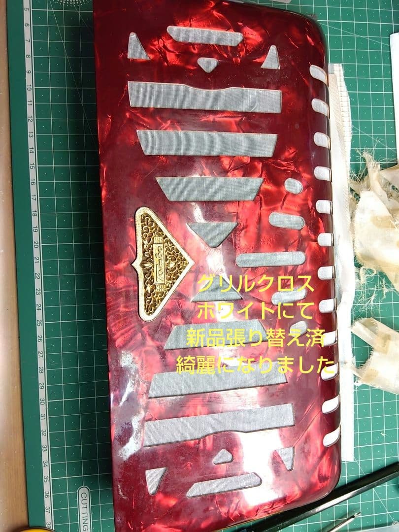 【メンテ完了品】 トンボ アコーディオン No.28 赤（即演奏可）ケース付