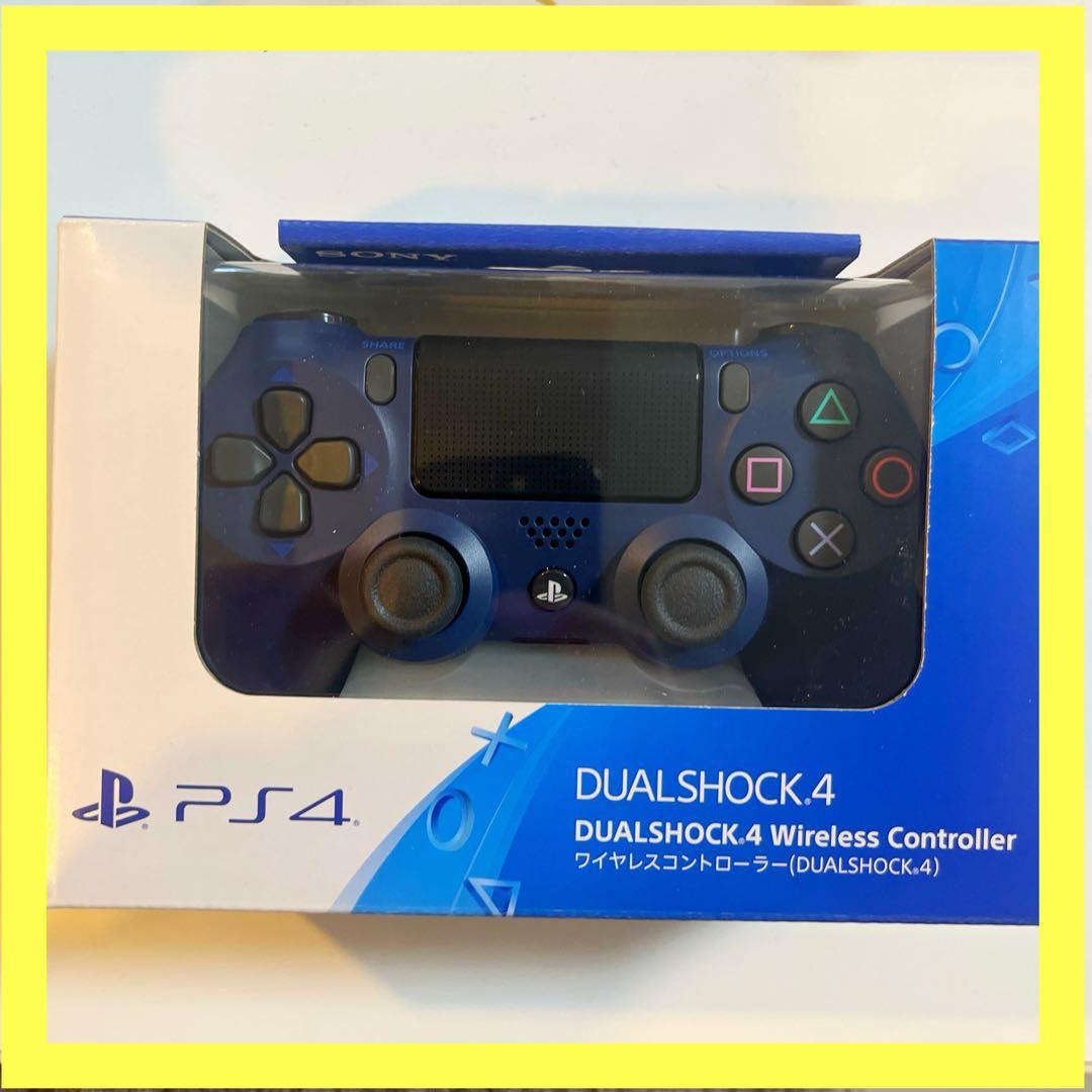 ★新品・未開封★ 純正品 デュアルショック4 ミッドナイトブルー