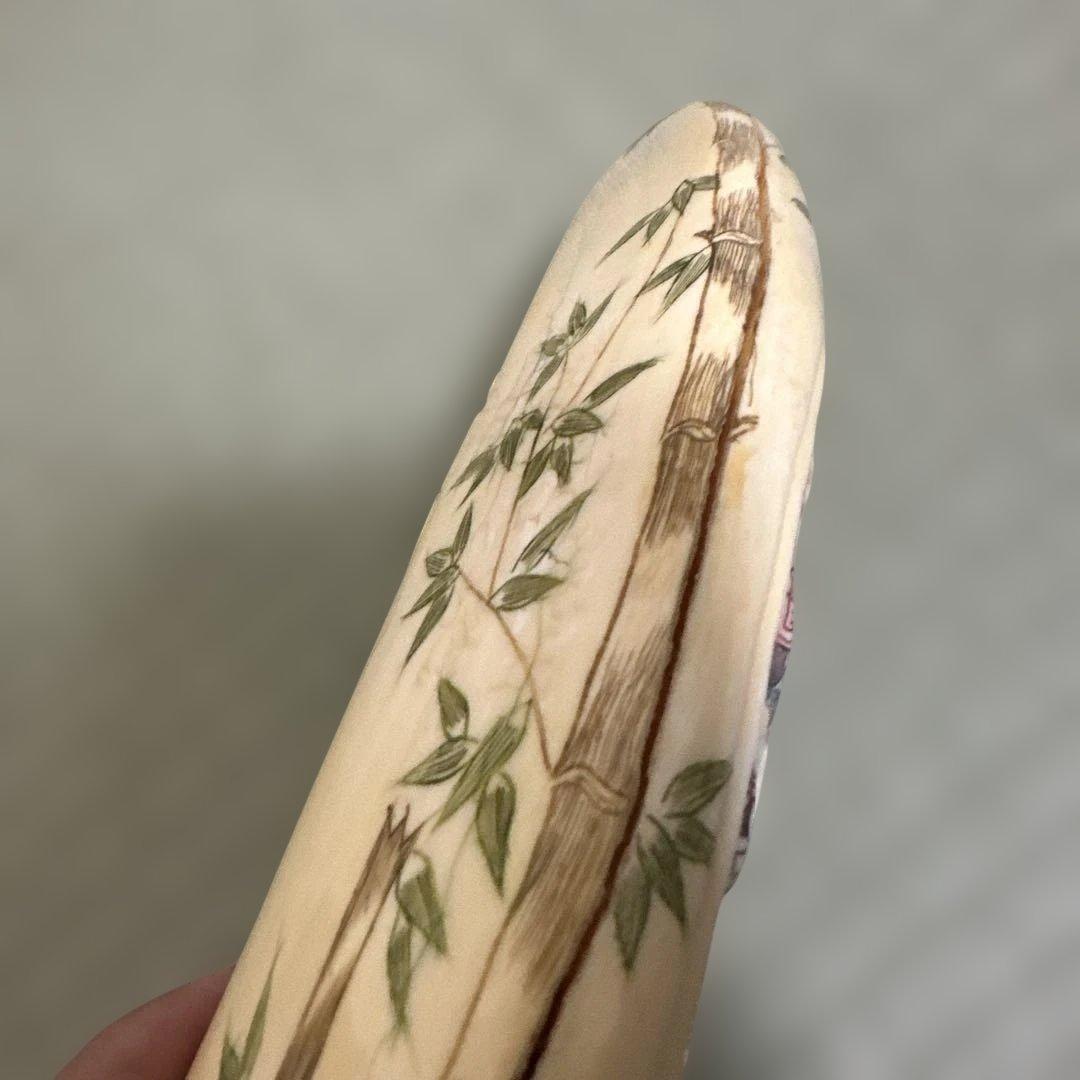 骨董 天然材質 コレクション 彫刻 浮世絵彫刻 飾り物 古美術 置物 細密細工