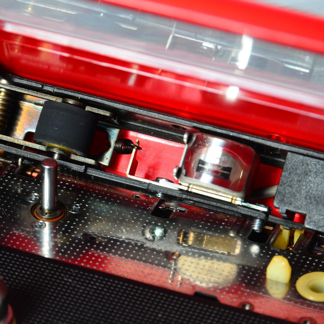 SONY WALKMAN WM-2 カセットウォークマン レッド 電池ボックス等