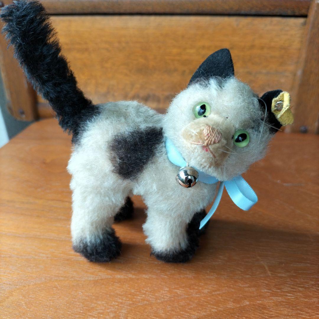 ビンテージ　シュタイフ　Gussy キャット　猫