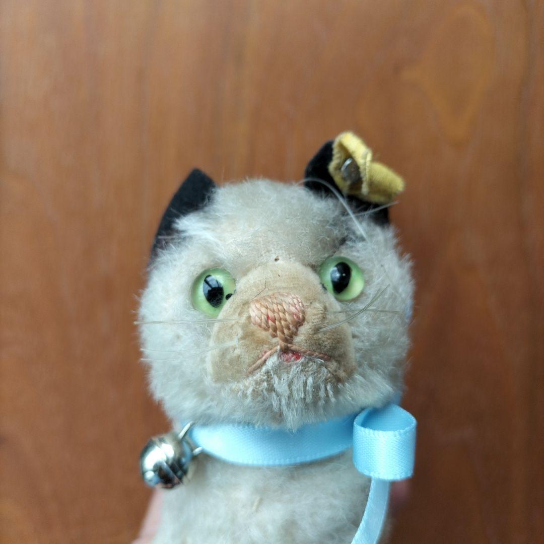 ビンテージ　シュタイフ　Gussy キャット　猫