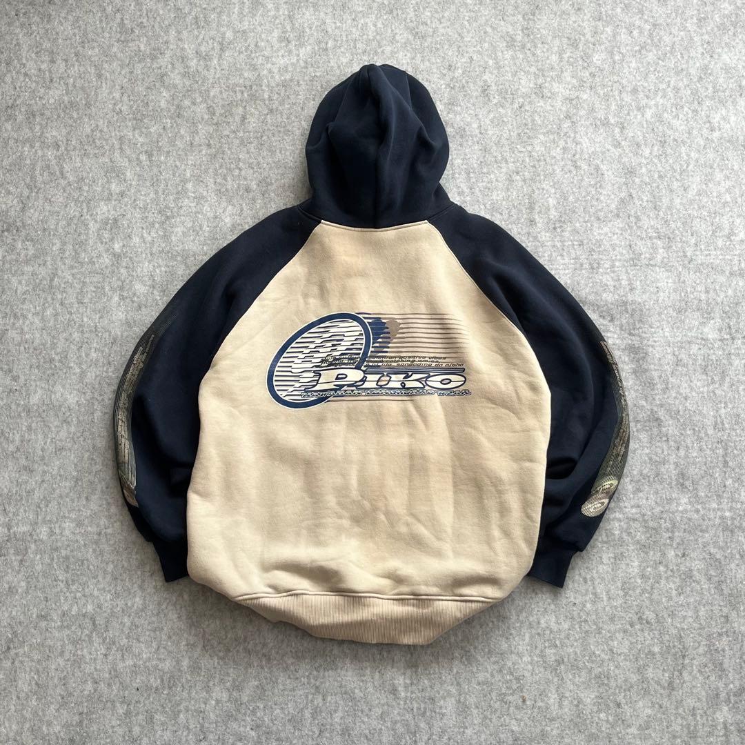 90s Y2K Piko ピコ ロゴプリント ジップアップパーカー 裏起毛 美品