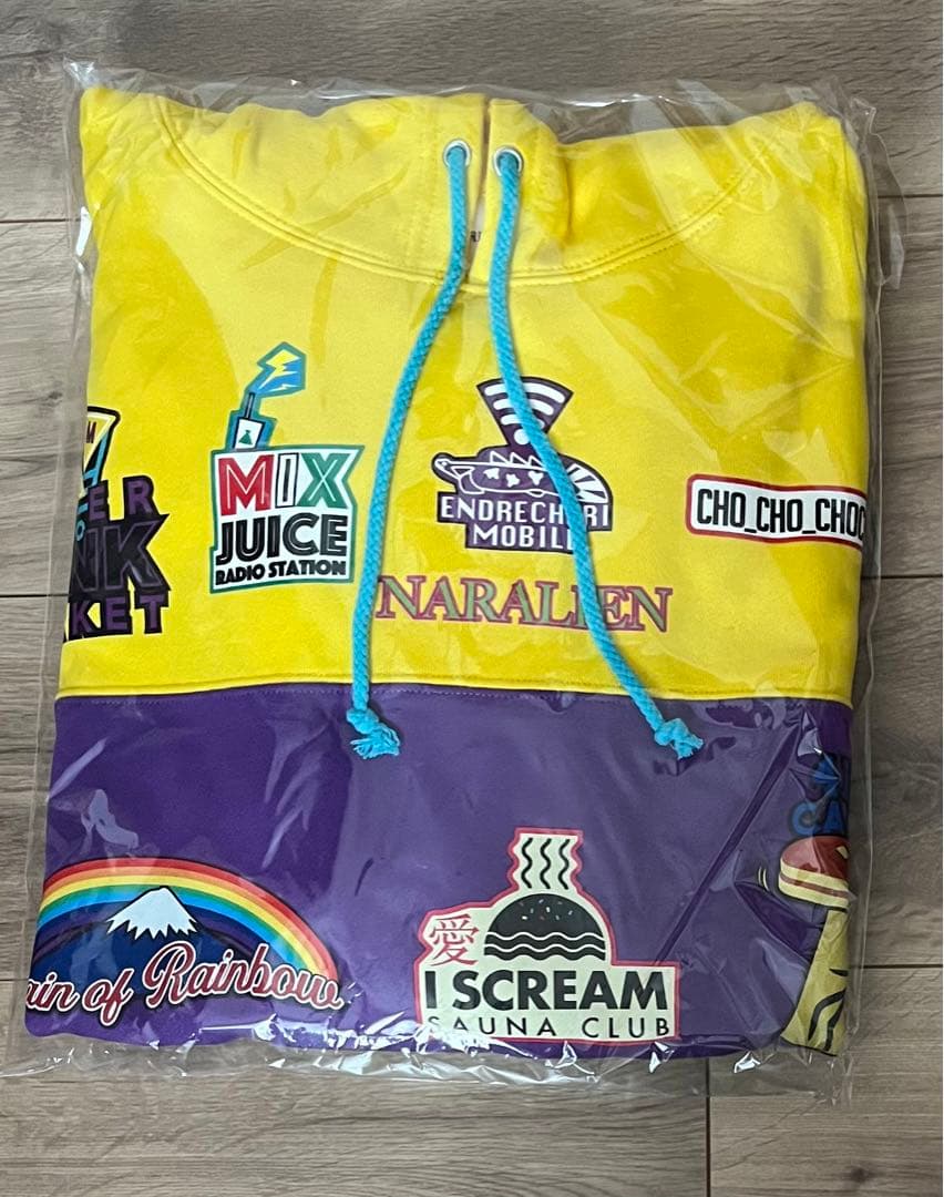 堂本剛　.ENDRECHERI. フーディー(パープル×イエロー)