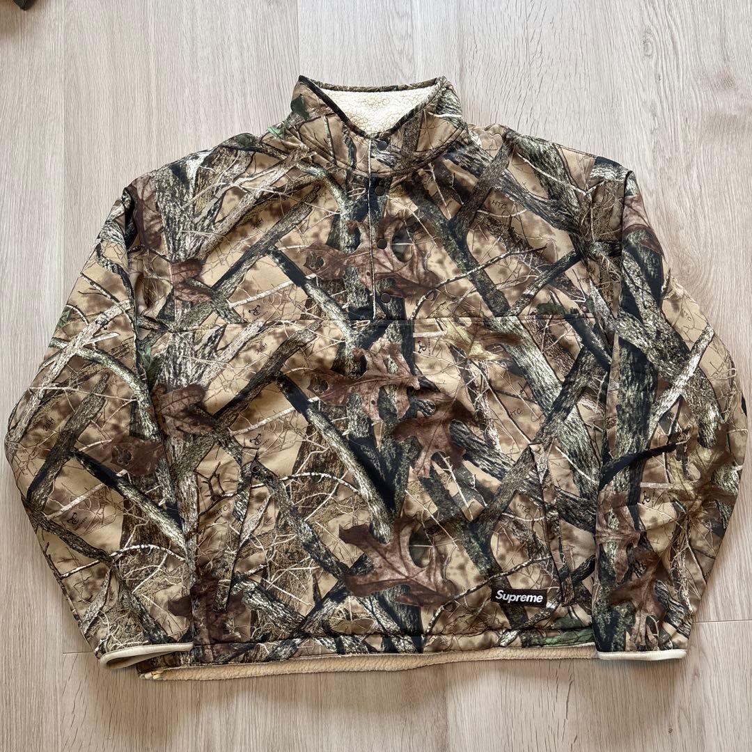 supreme polartec shearing pullover サイズL