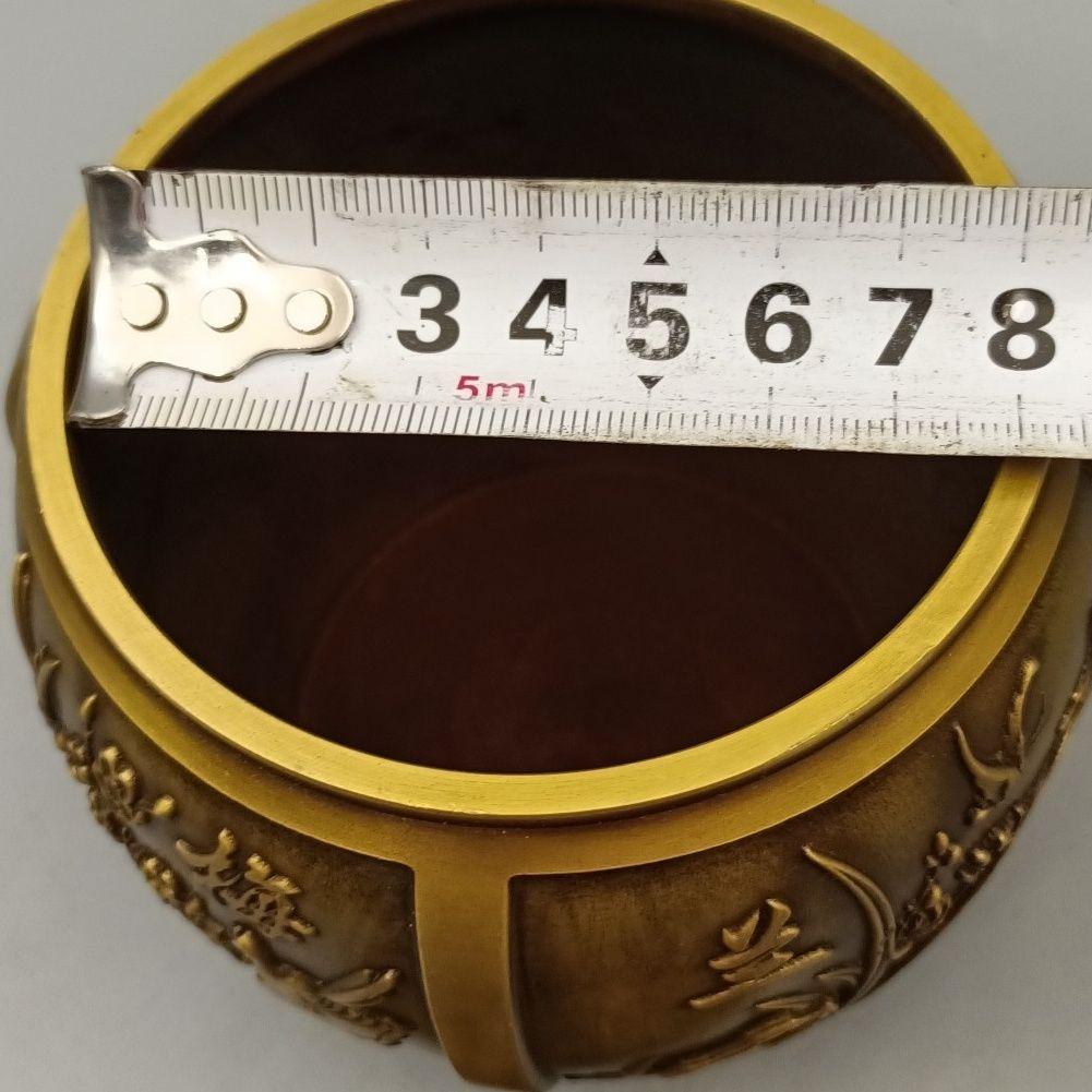 銅製 梅蘭竹菊銅缶 茶壺 茶道具 香道具 博古架 装飾品 工芸品 置物