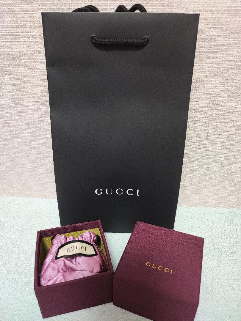 新品 GUCCI グッチ 指輪 シルバー リング GG＆ビー 蜂 23