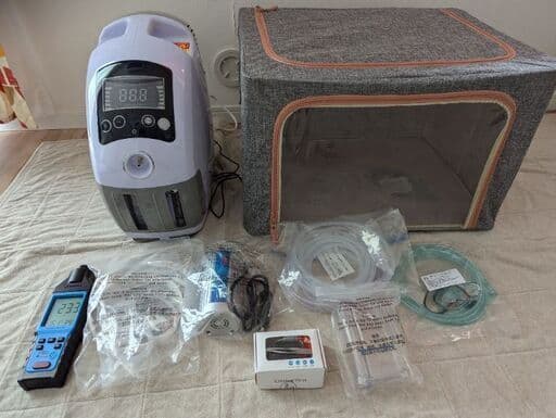 美品 高性能酸素濃縮器フルセット MAF mini 1.5＆酸素濃度計＆酸素室