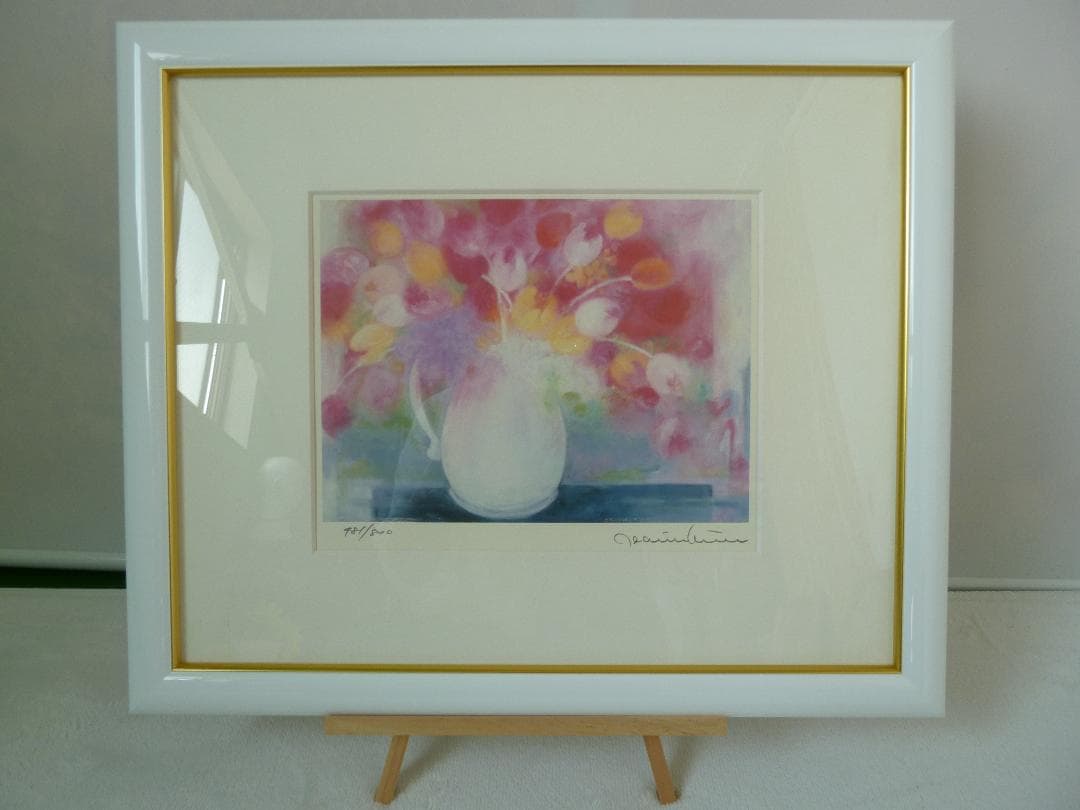 ◆美品◆ Jeannie Kimm作　窓の春 絵画
