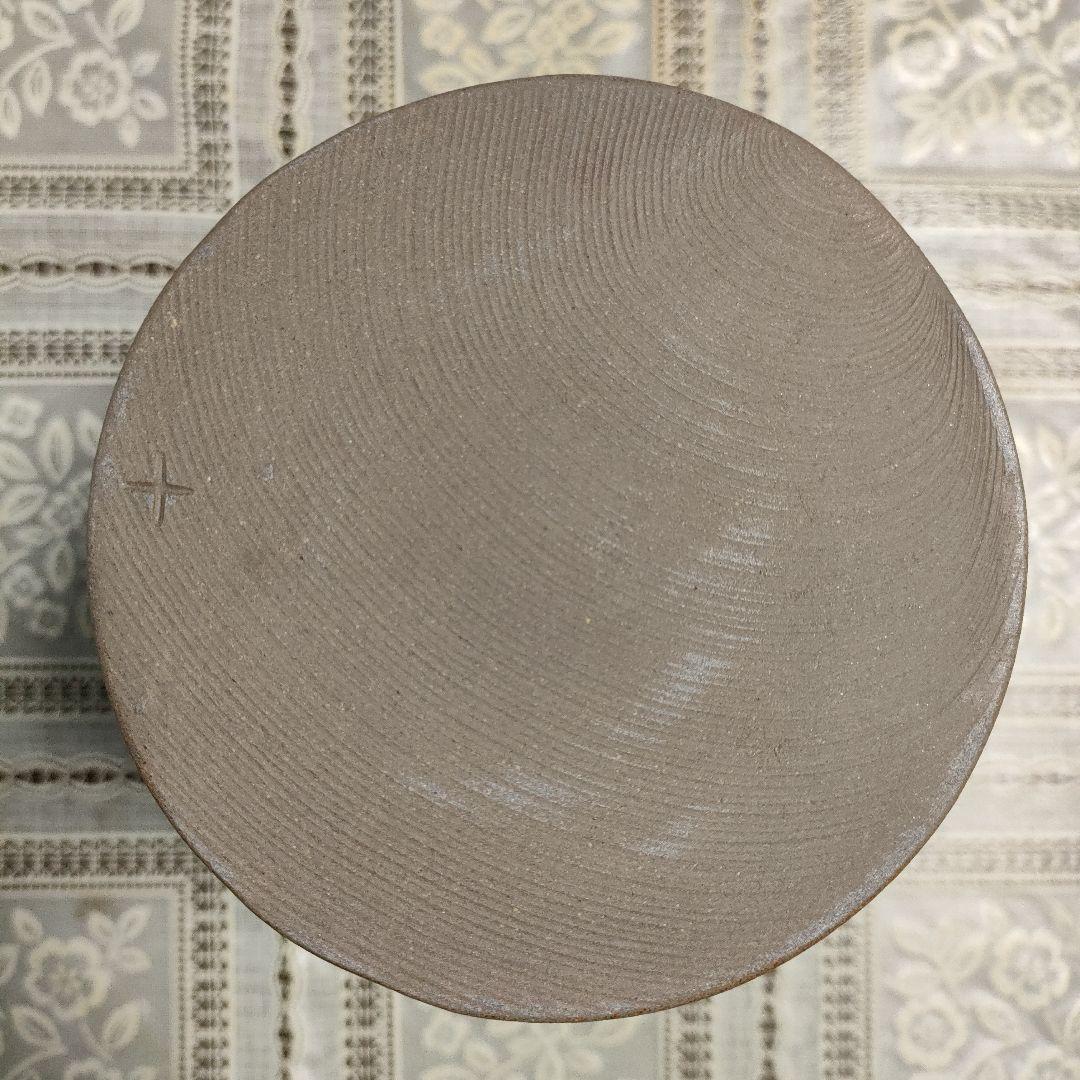 越前たいら窯　第八代藤田重良右衛門造『伝承窯印 +　花入』ウコン布、共箱、栞付