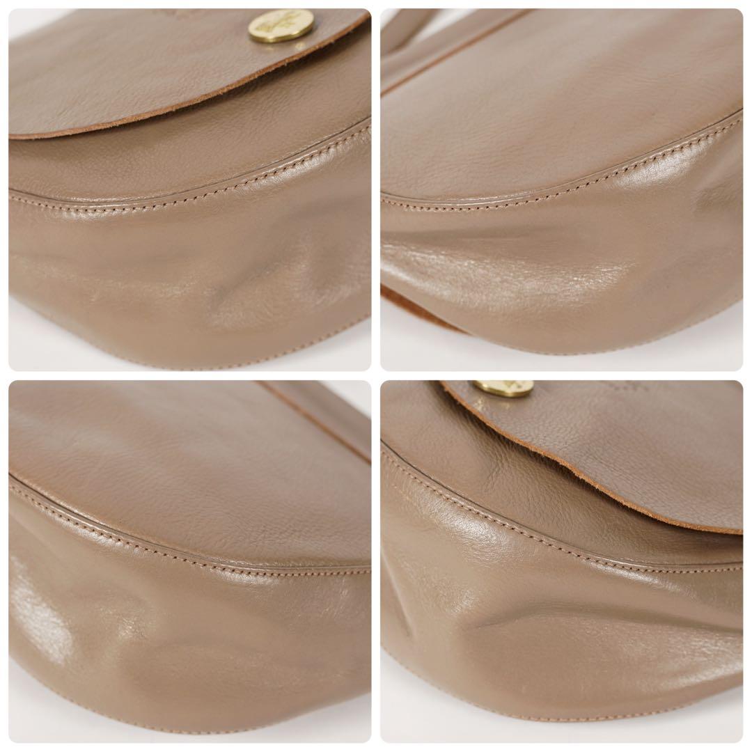 【極美品✨】イルビゾンテ カード付き ショルダーバッグ レザー ブラウン