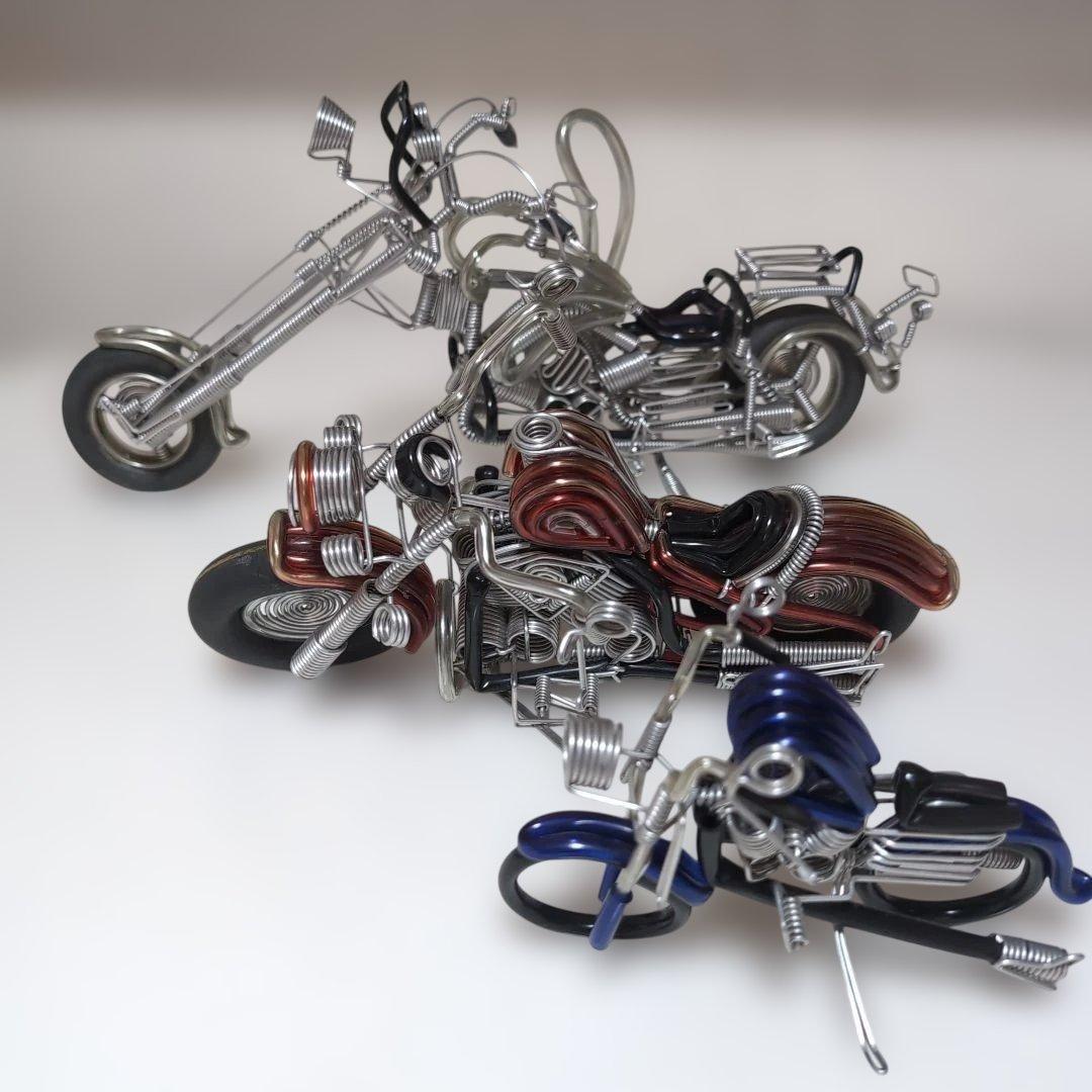 ワイヤーアート　バイク