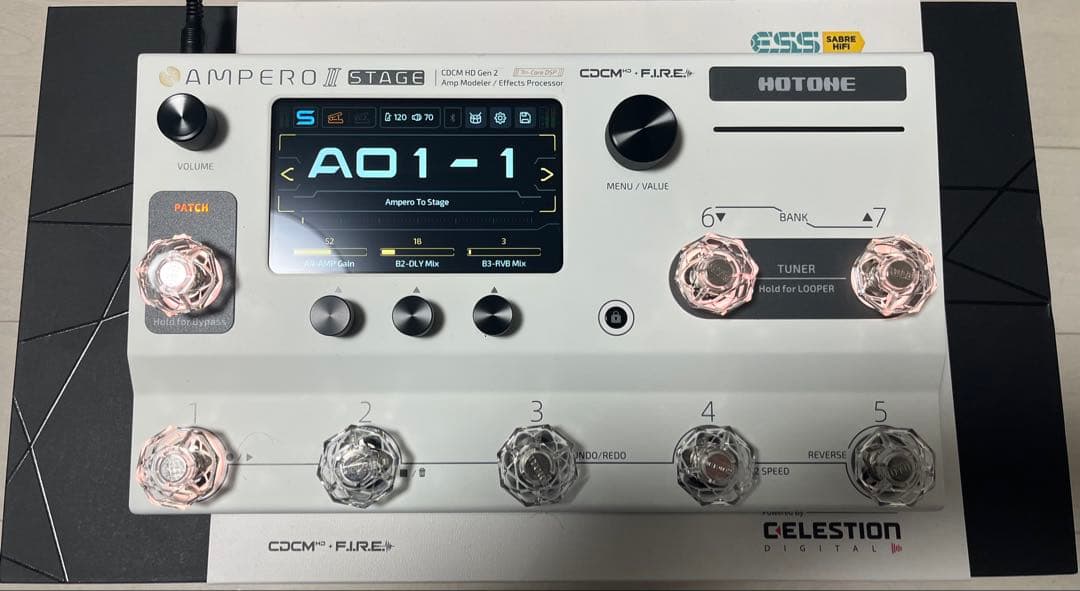 【美品】Hotone Ampero II Stage ギターマルチエフェクター