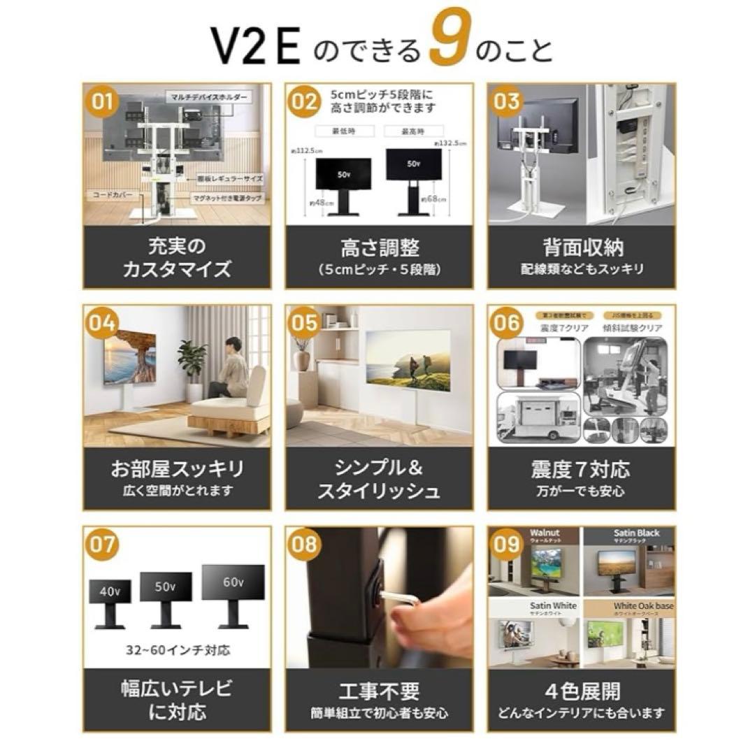 壁掛けテレビスタンド　ホワイト　WALL グッドデザイン賞