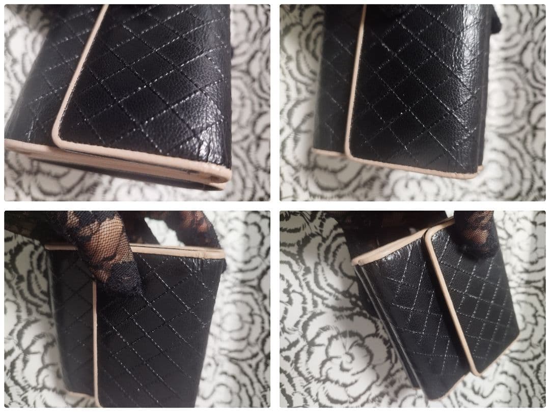 くりちゃんです。シャネル　マトラッセ　ピコローレ　ダブルカラー　折り財布