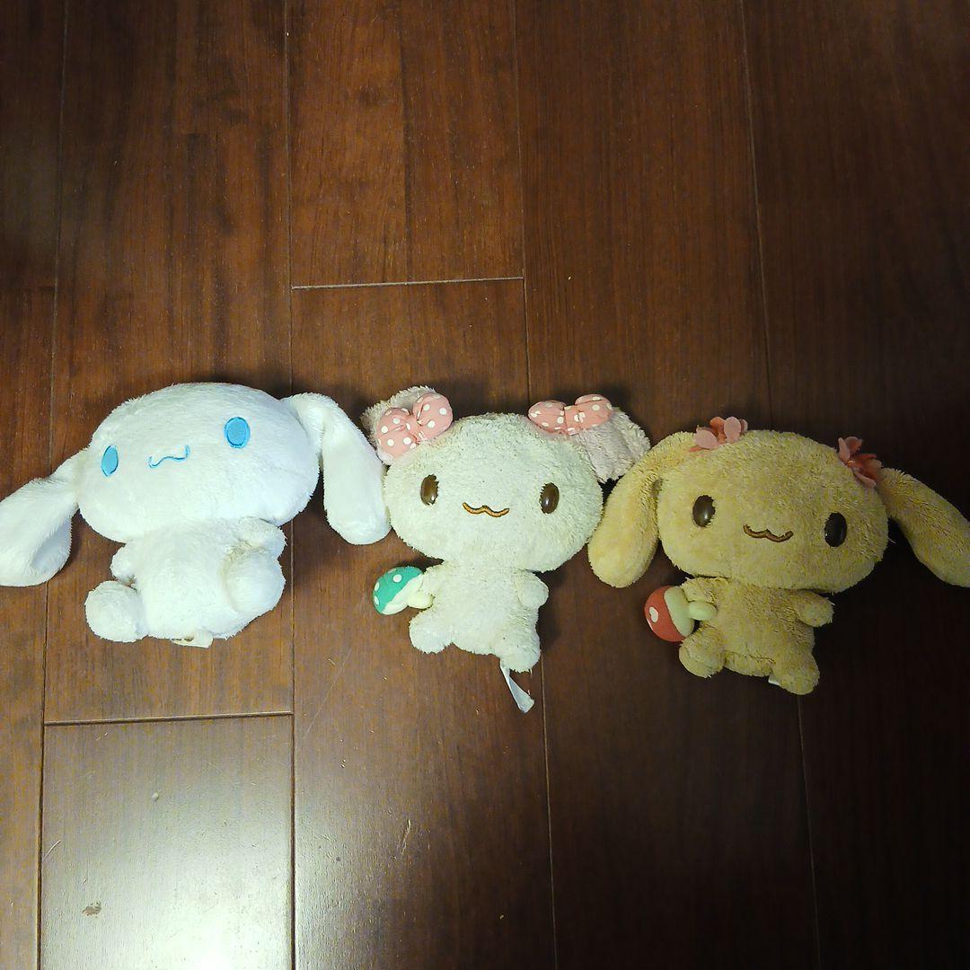 【レア】サンリオ　Sanrio シナモン　シナモロール　モカ　アズキ　ぬいぐるみ