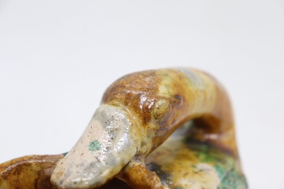 中国　唐三彩　鴨　送料込み250830