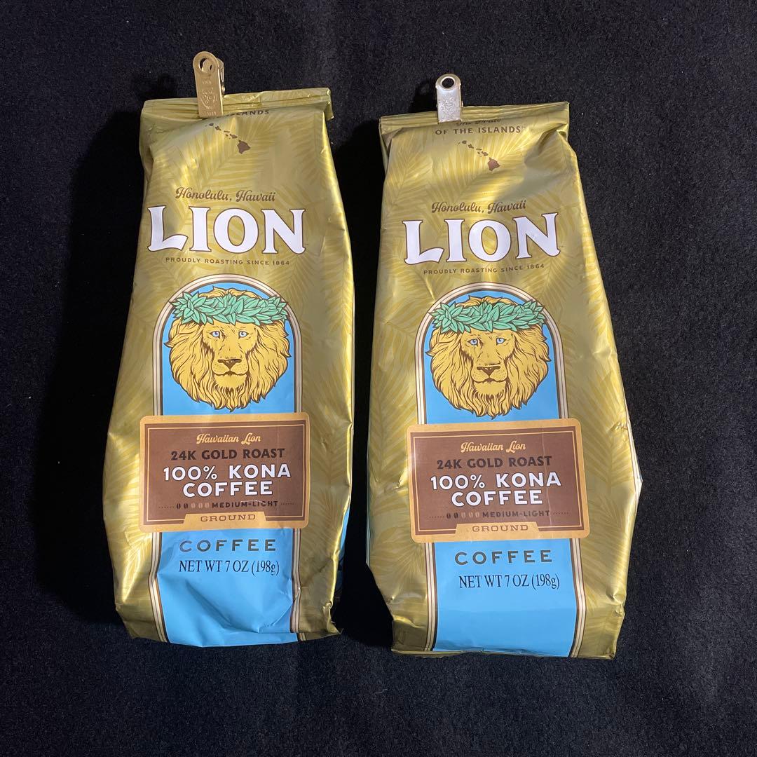 ライオン コナコーヒー 100% 粉タイプ　2袋