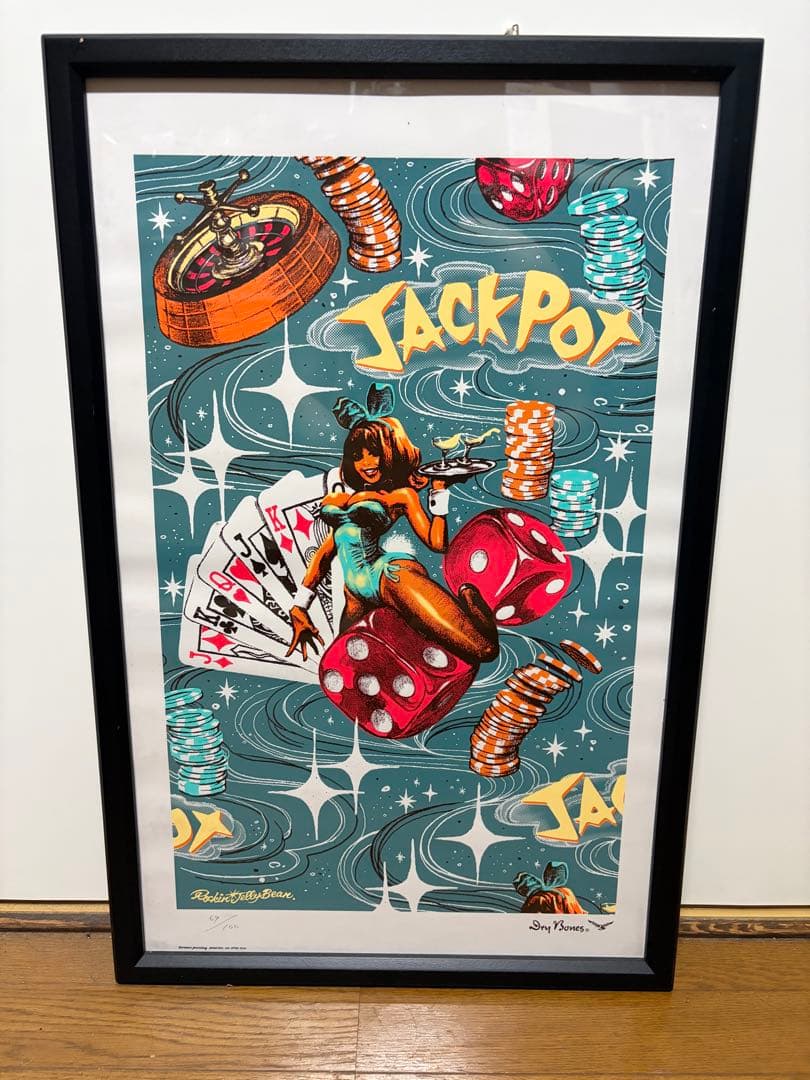 ロッキンジェリービーン　JACKPOT シルクスクリーンアート