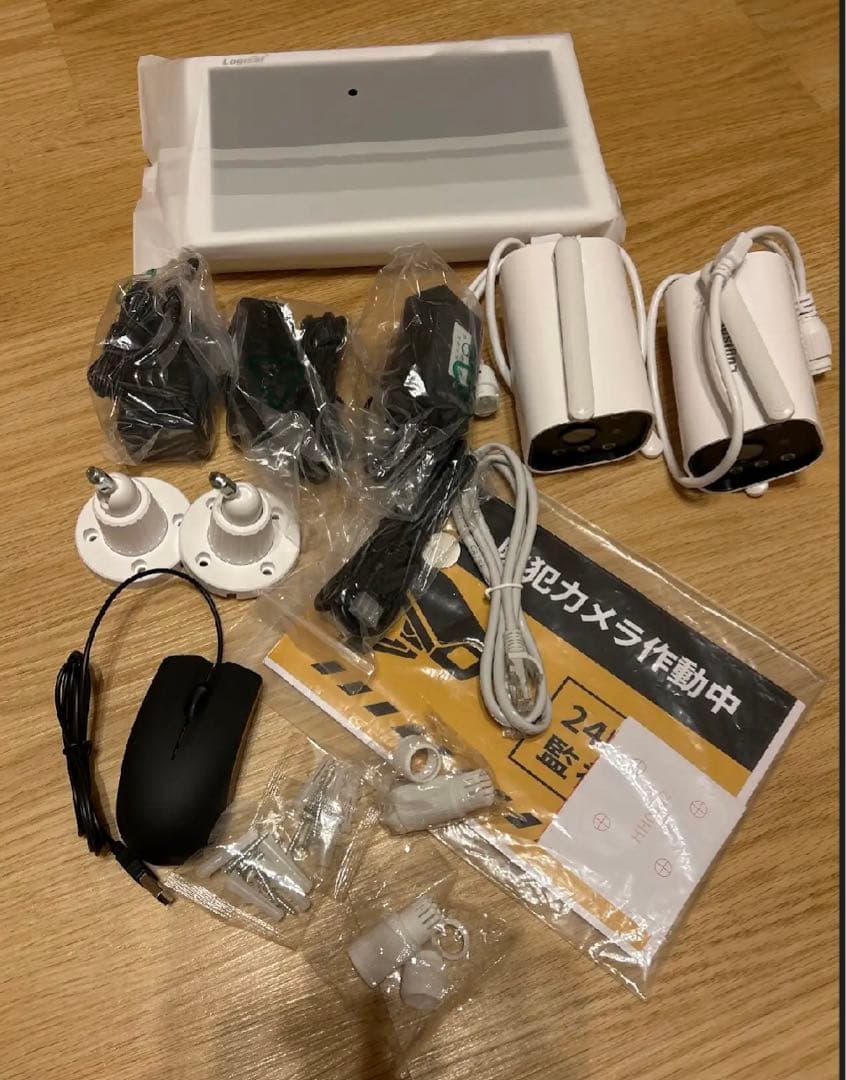 新品！防犯カメラ　ワイヤレス　モニター付き　監視カメラ　防水　双方向通話　録画