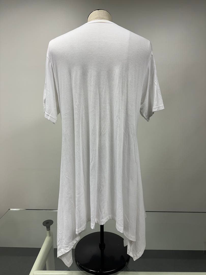 Ground Y ヨージヤマモト ホワイト ロング丈Tシャツ