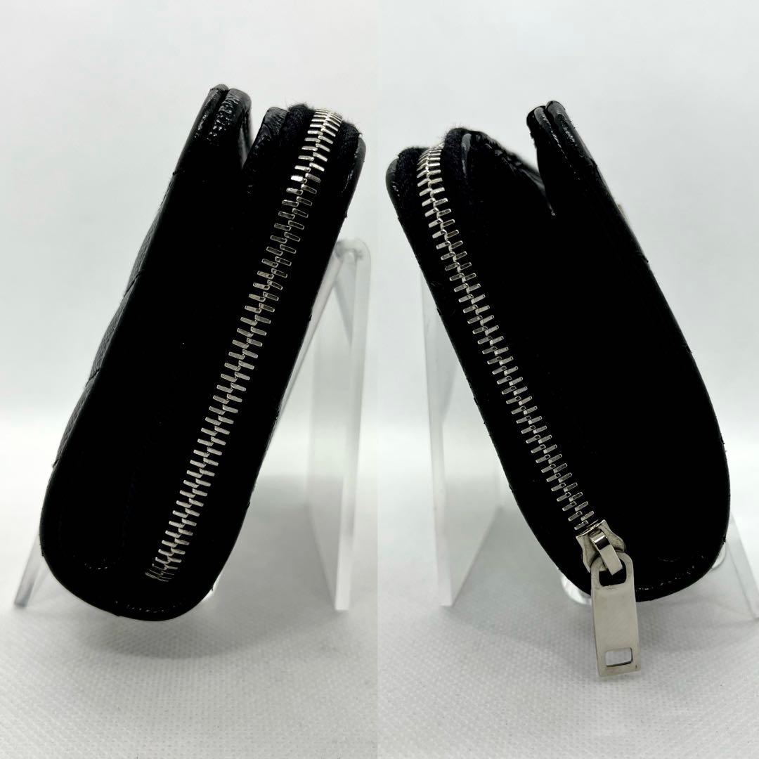 極美品✨イヴサンローラン 二つ折り財布 カサンドラ キャビアスキン Vステッチ
