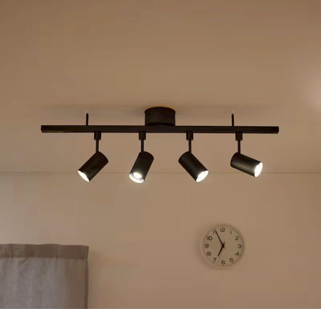 無印良品MUJIのダクトレール、LEDスポットライト、電球セット①