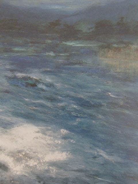 大林せつ子、【湧水（富士・柿田川）】、希少な額装用画集より、新品額装付