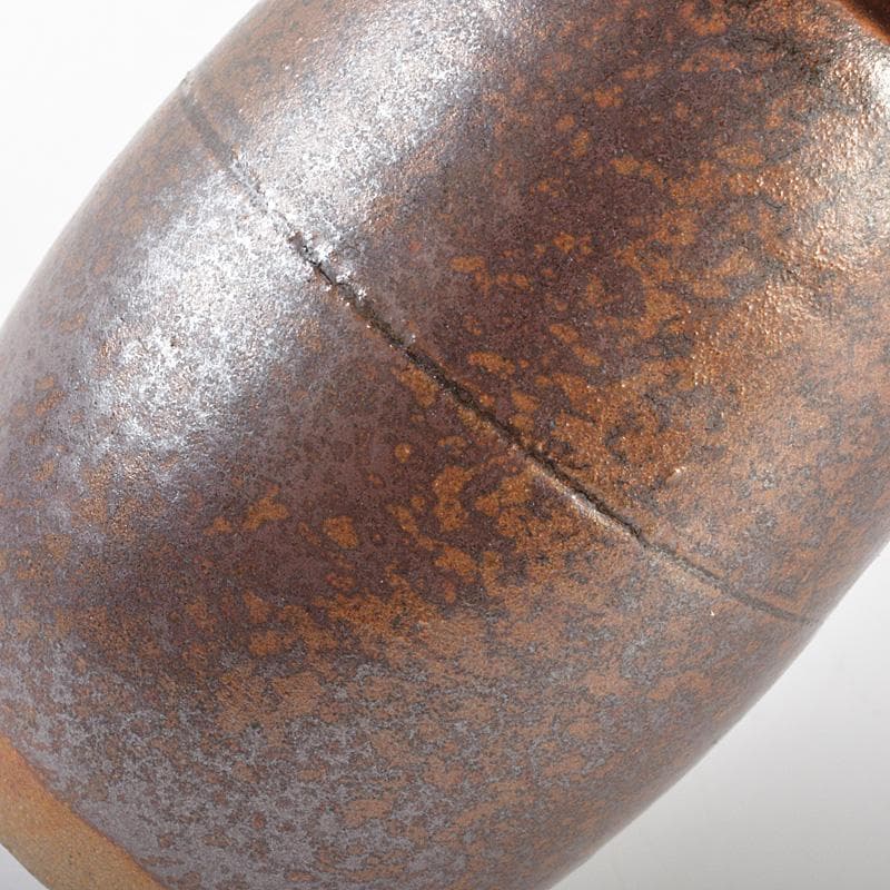 茶道具　備前焼　肩衝茶入　仕覆・箱付　V　6671