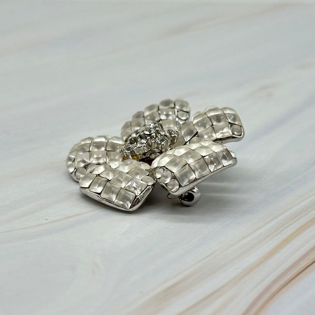 FOXEY FLEUR ブローチ フラワー ラインストーン ジルコニア