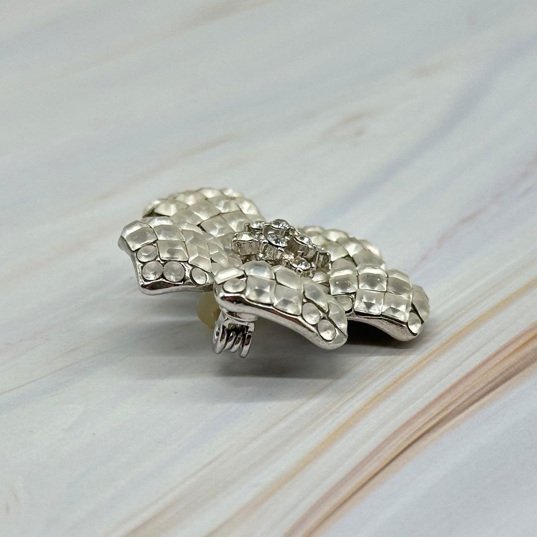 FOXEY FLEUR ブローチ フラワー ラインストーン ジルコニア