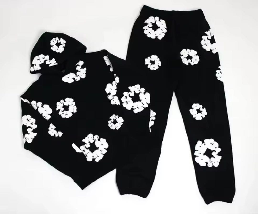 DENIM TEARS フラワープリント スウェットセット S