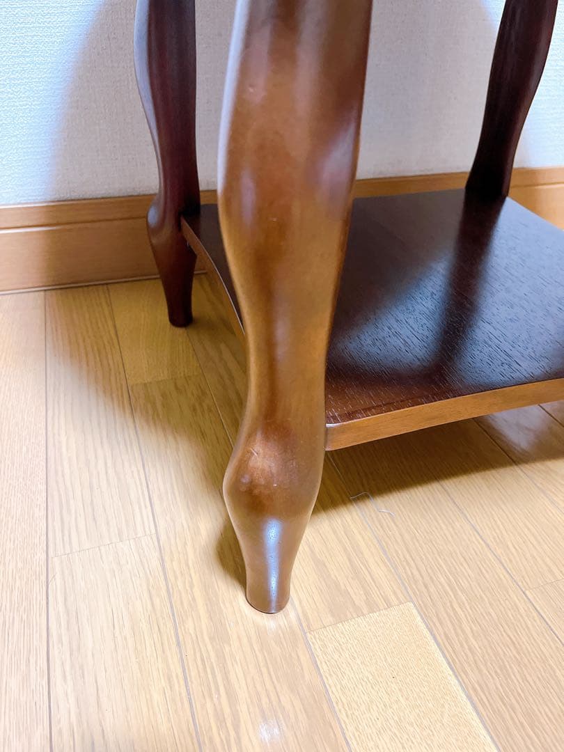 MARUNI マルニ　テーブル　木製　猫脚　サイドテーブル