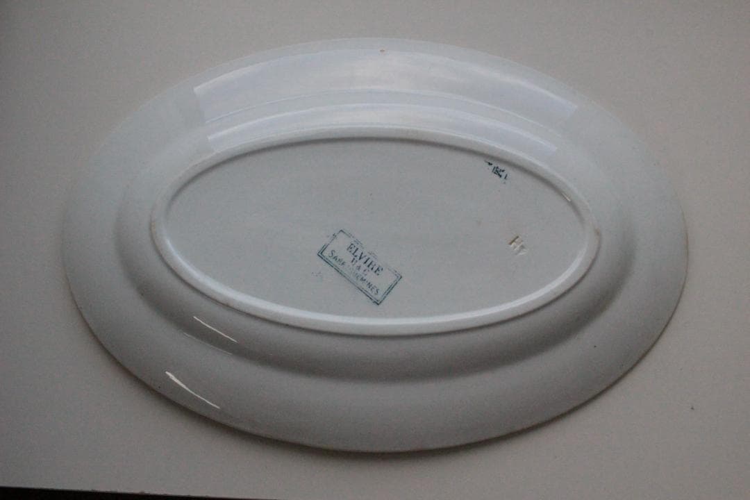 フランスアンティーク/サルグミンヌELVIRE・オーバルプレート
