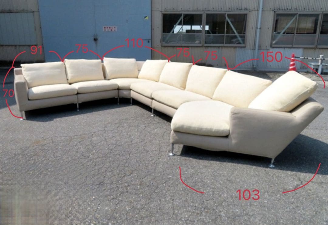 ①B&B ITALIA ビーアンドビーイタリア harry/ハリー　ソファセット