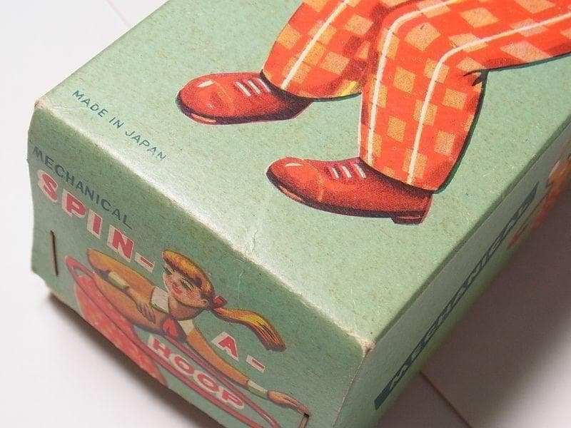 【美品】フラフープガール 1950年代 箱付き ゼンマイ ブリキ (検)ソフビ